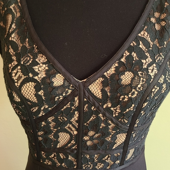 Sultry Cache Lace Bodice Gown - Picture 3 of 5
